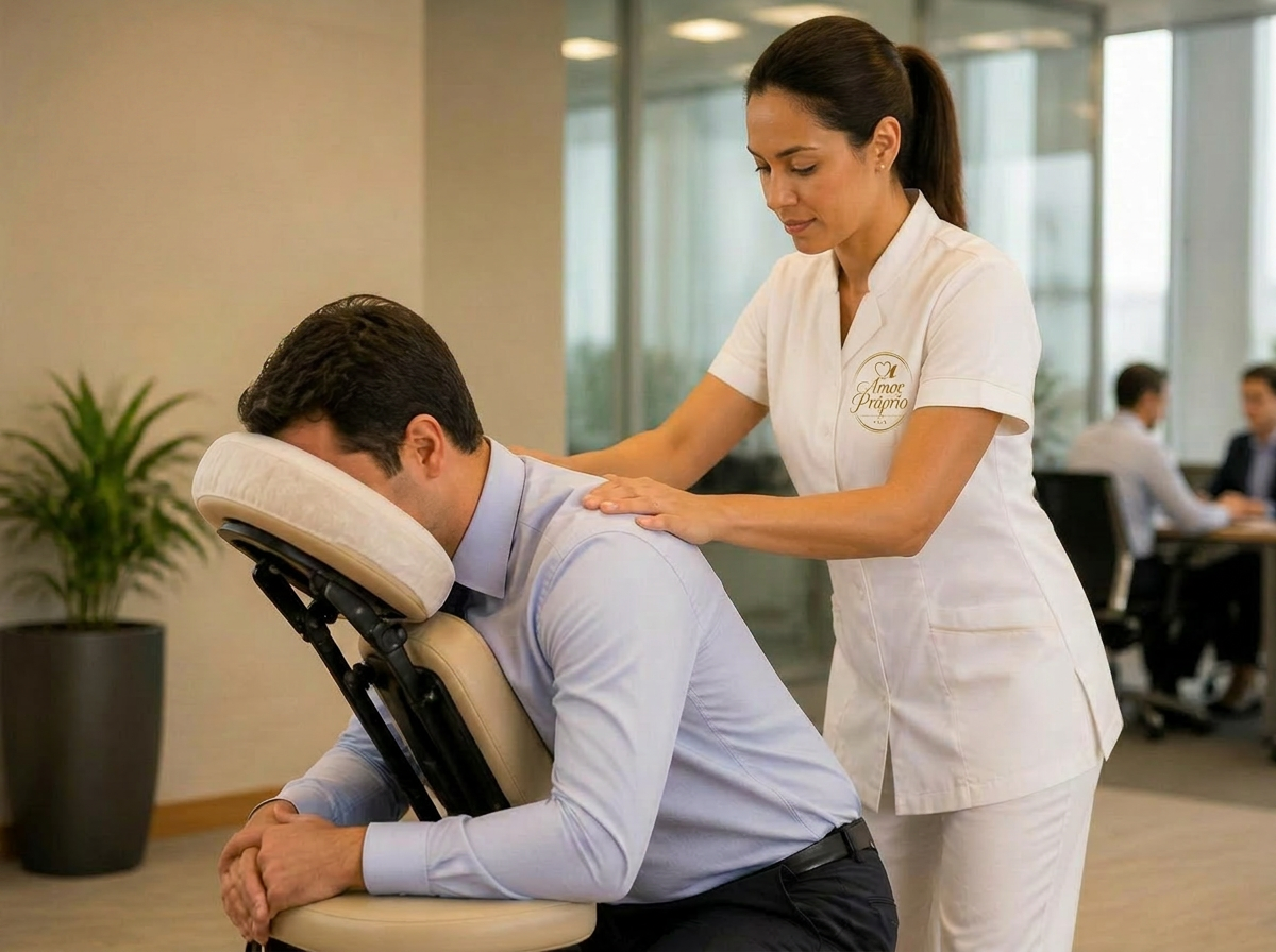 Chair massage no escritório
